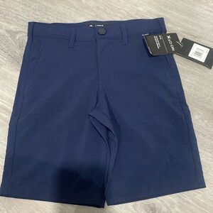 Boys Hurley H2O-Dri regular fit shorts - Navy. New. Size 8.